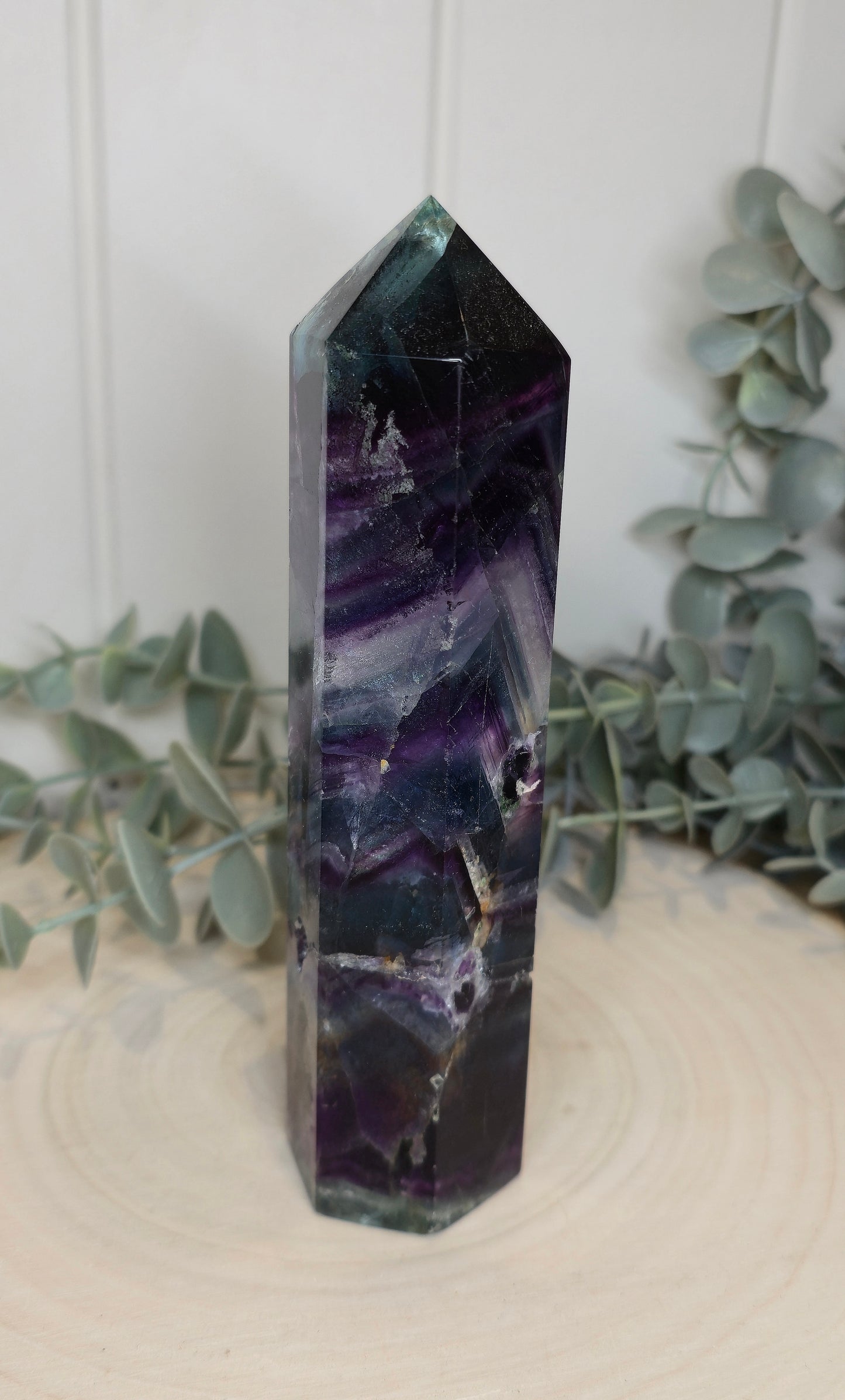 Pointe en Fluorite *réparée*