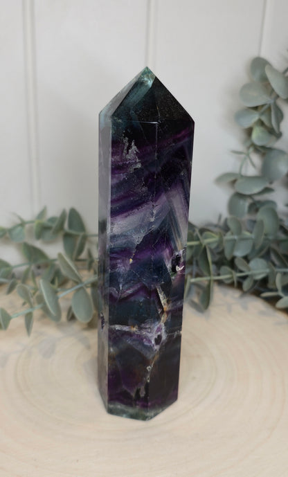 Pointe en Fluorite *réparée*