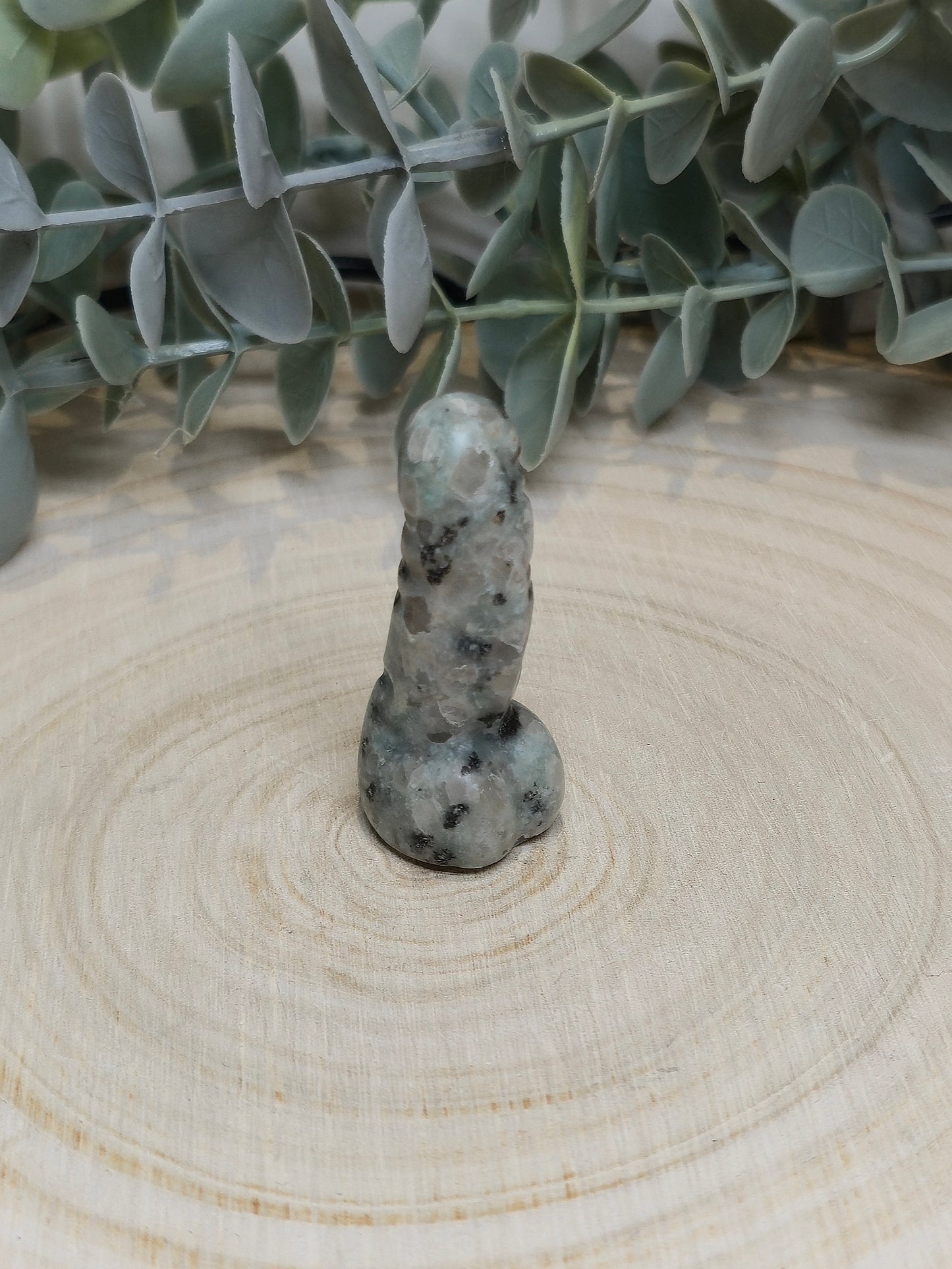 Pénis en Jaspe kiwi