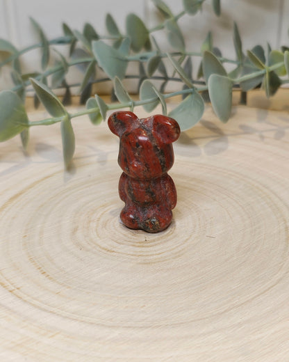 Ours Jaspe sésame rouge