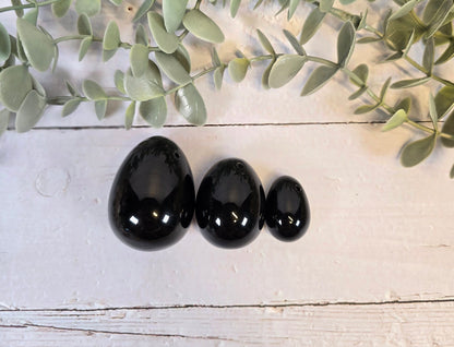 Oeuf de Yoni Obsidienne