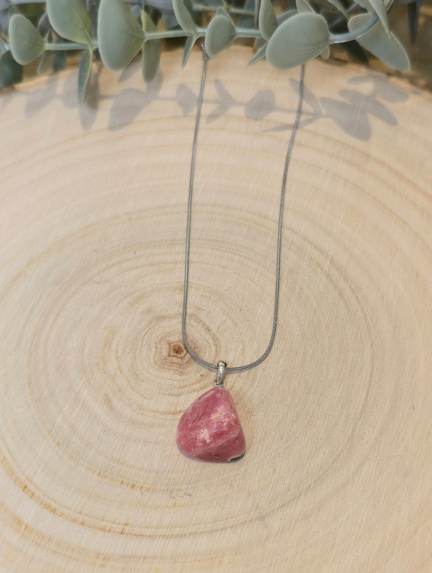 Collier Rhodochrosite barattée