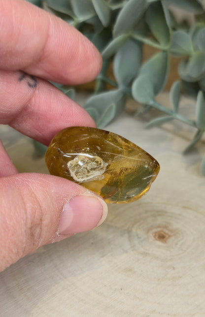 Citrine naturelle du Brésil grade extra barattée