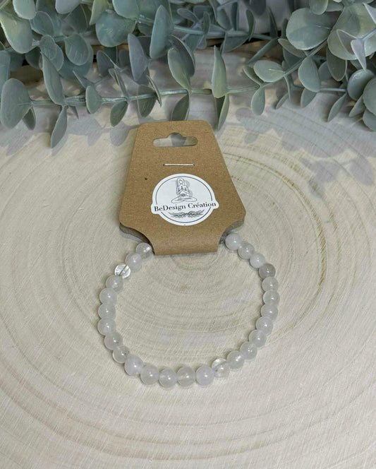 Bracelet Quartz clair 6mm
