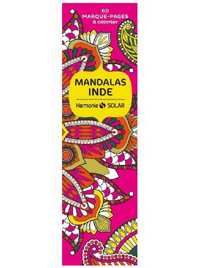 Mandalas Inde - Marque-page à colorier