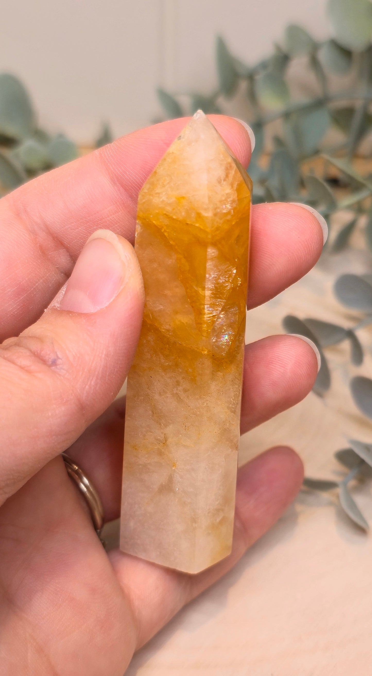Pointe en Quartz guérisseur (Golden Healer)