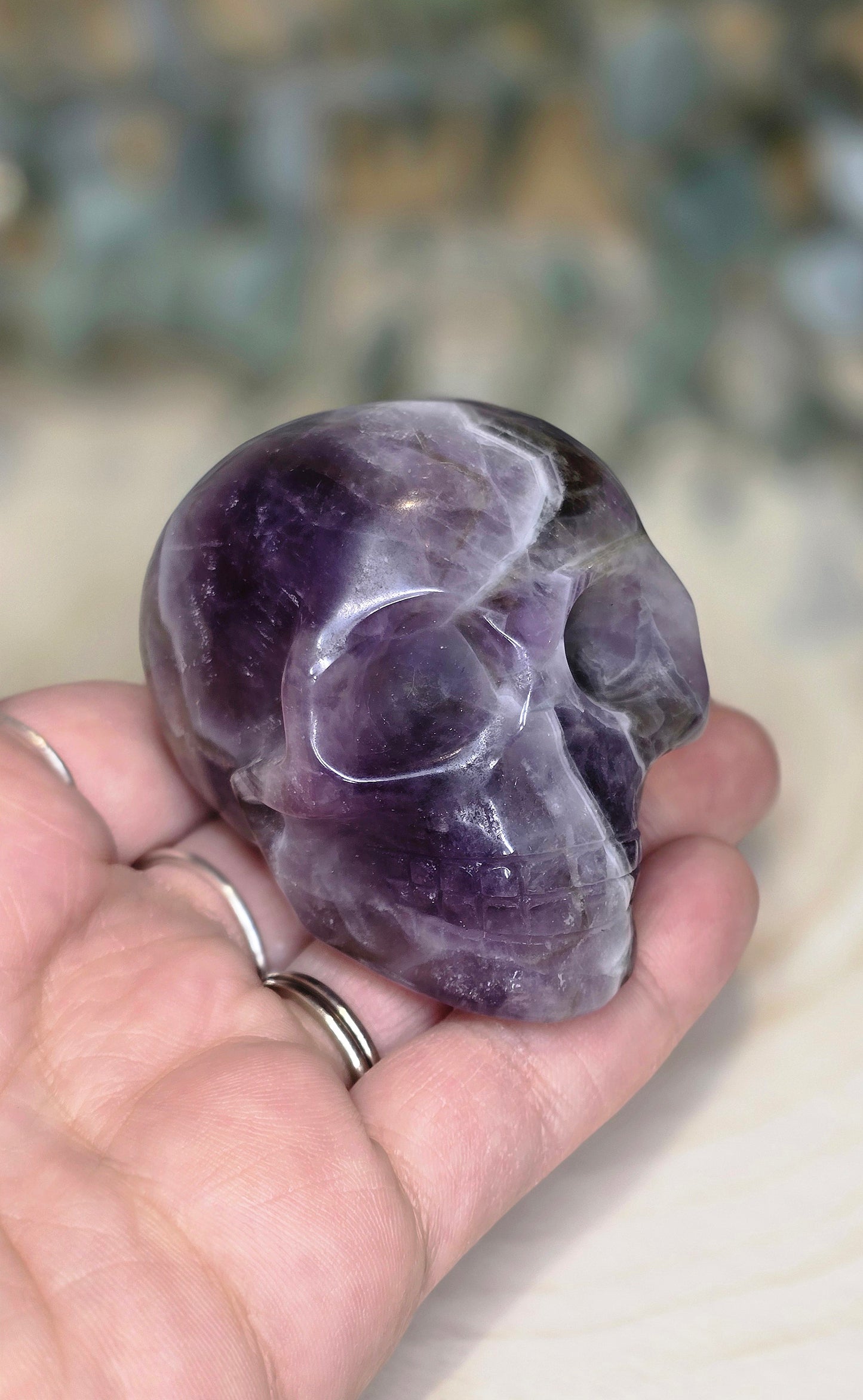 Crâne en Améthyste