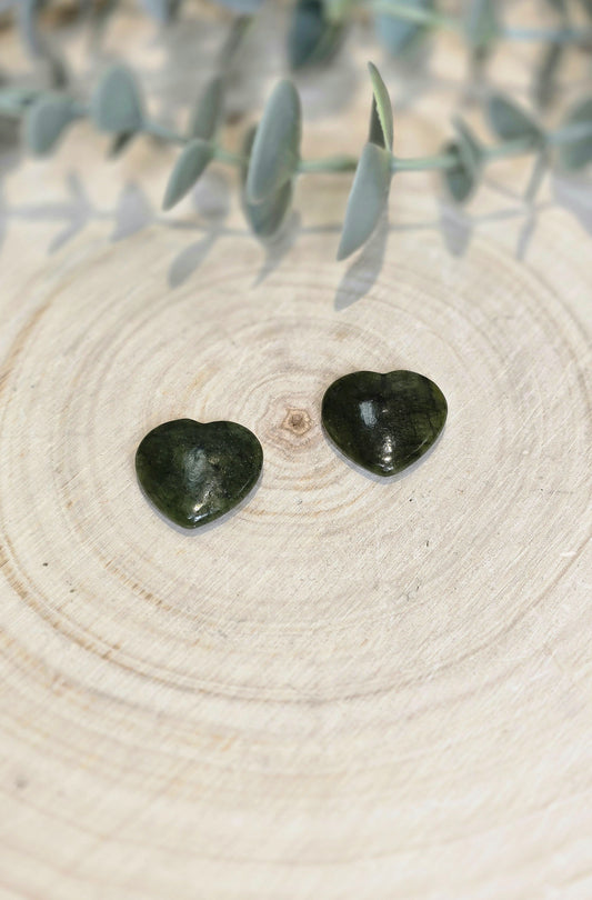 Coeur en Jade vert