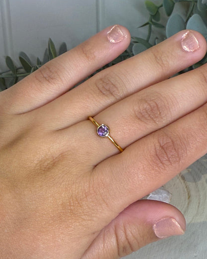 Bague Améthyste gold