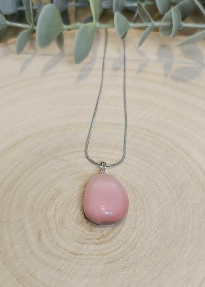 Collier Opale rose barattée
