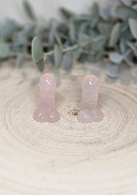 Pénis en Quartz rose