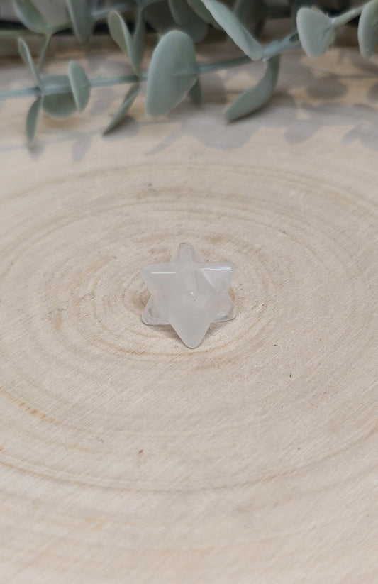 Étoile Merkaba Quartz clair