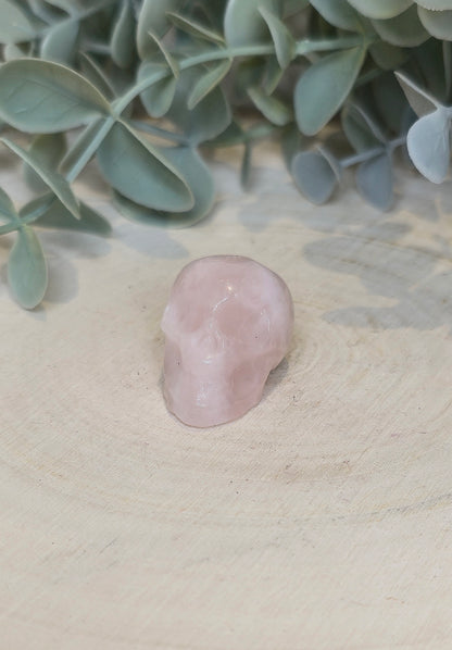 Crâne Quartz rose