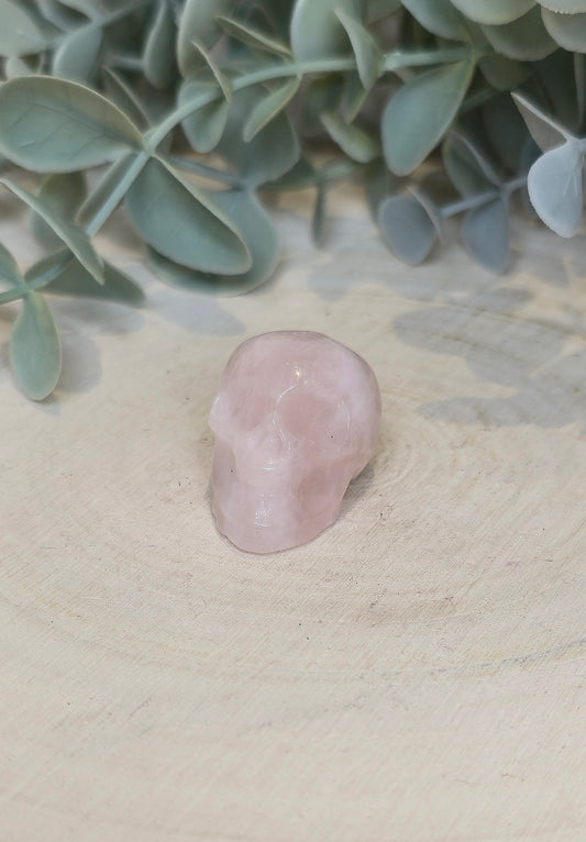 Crâne Quartz rose