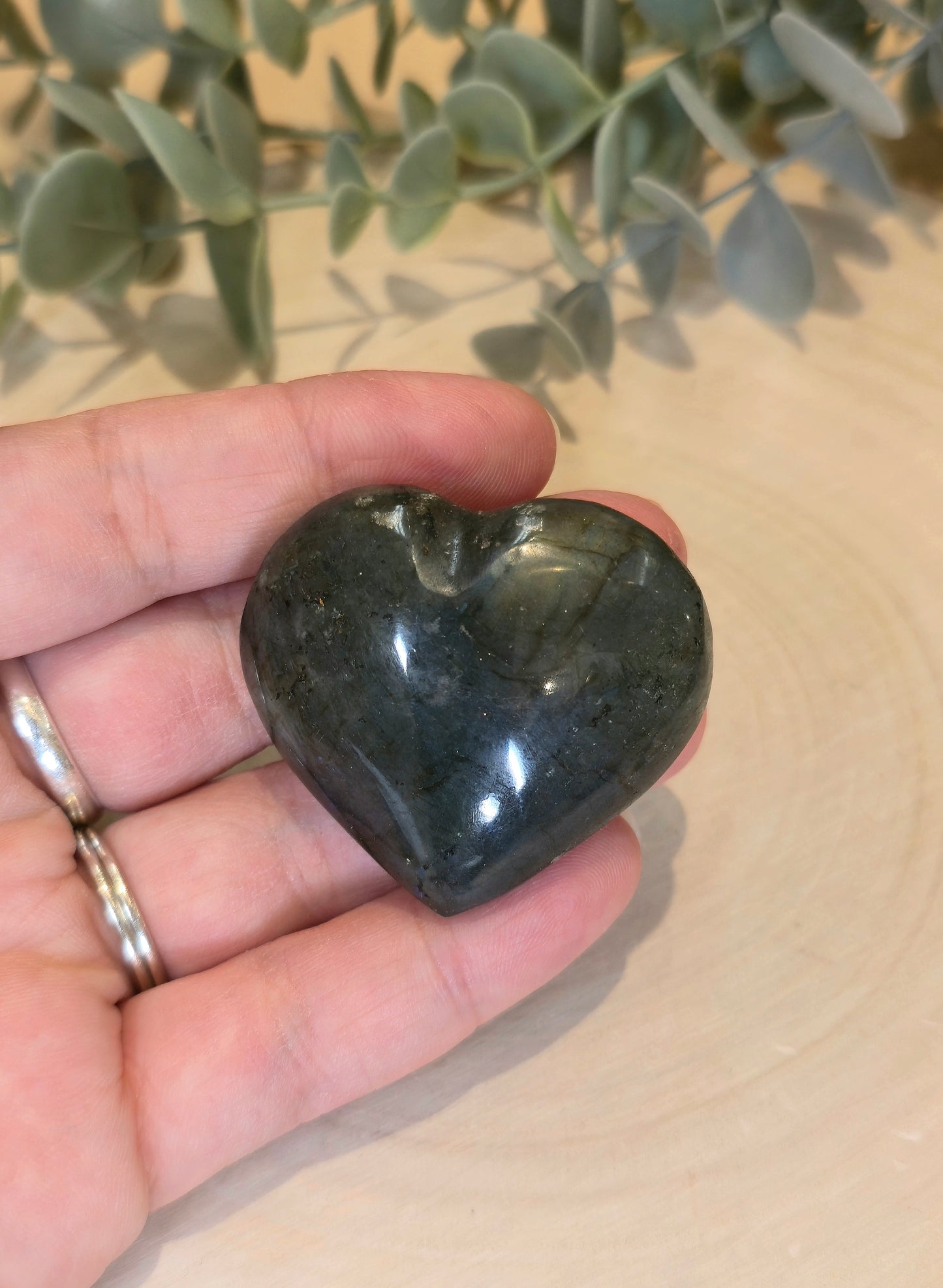 Coeur en Labradorite