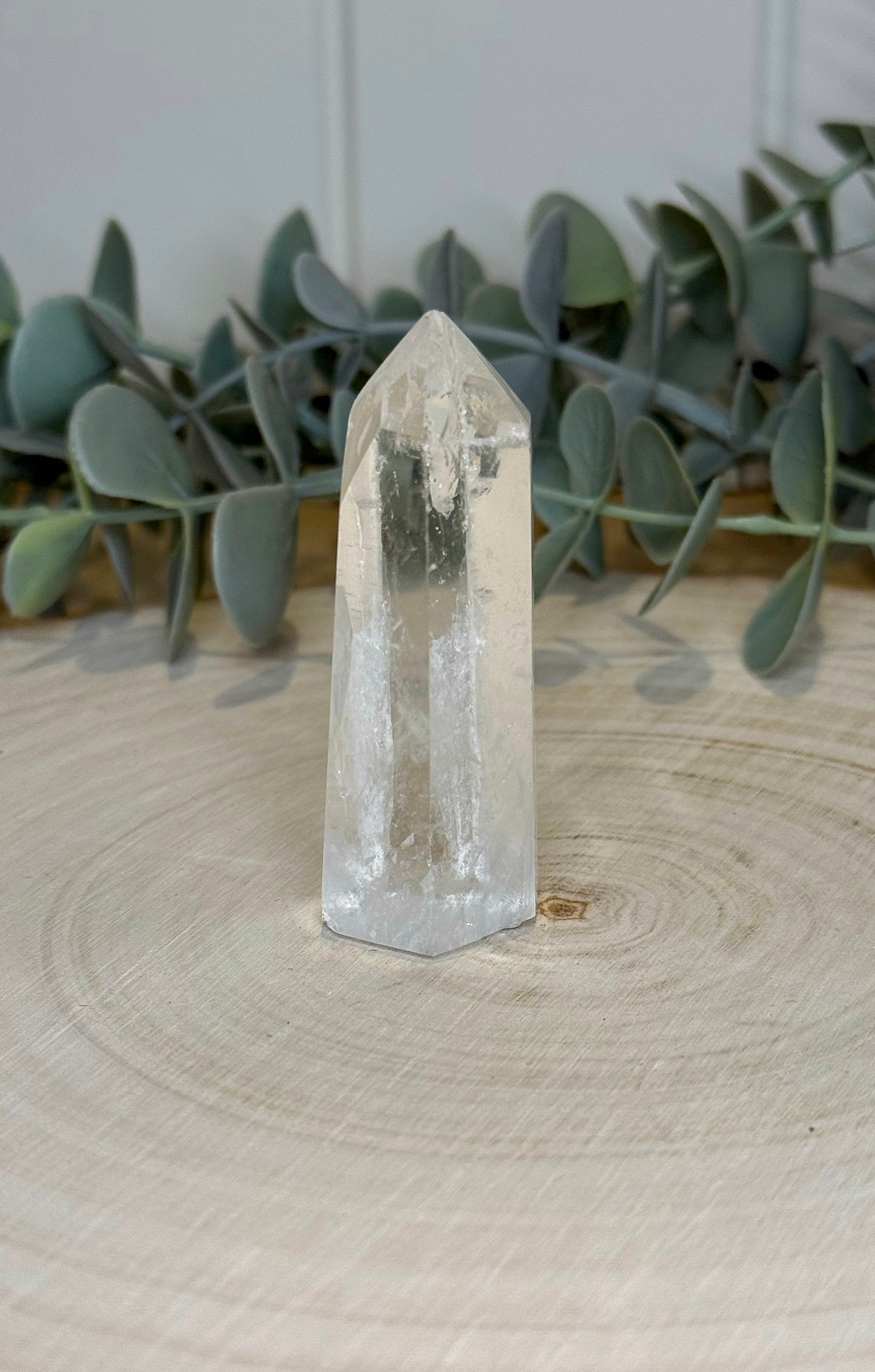 Pointe en Quartz clair de Madagascar