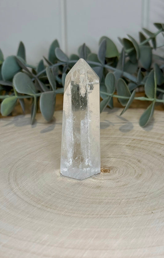 Pointe en Quartz clair de Madagascar