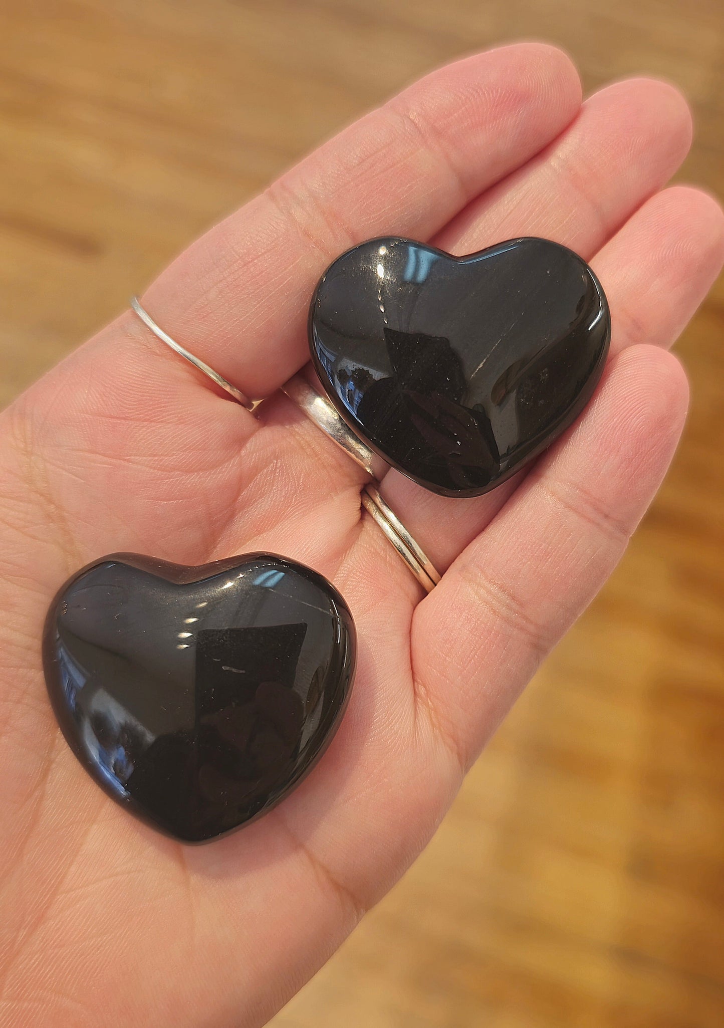 Coeur en Agate noire