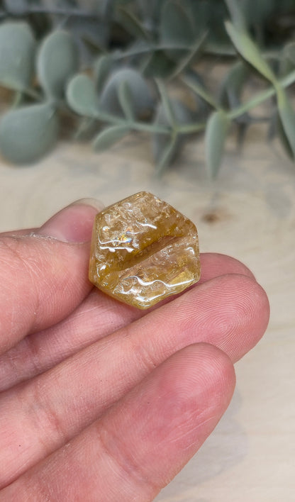 Citrine naturelle du Brésil grade extra barattée