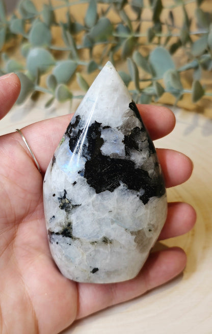 Flamme Pierre de lune arc-en-ciel