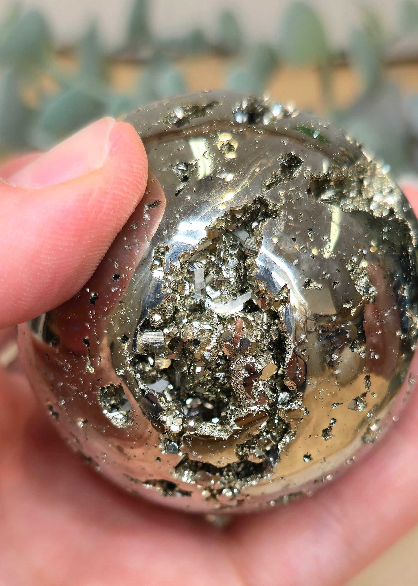 Sphère en Pyrite du Pérou