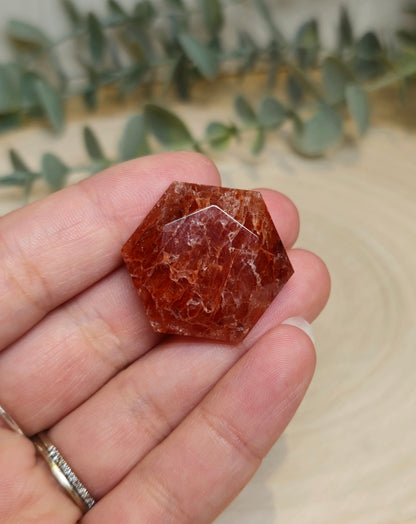 Étoile géométrique en Quartz feu