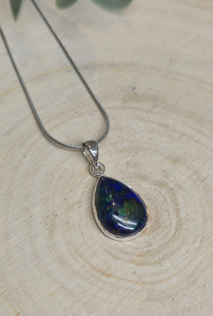 Collier Azurite-Malachite