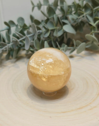 Sphère Calcite miel