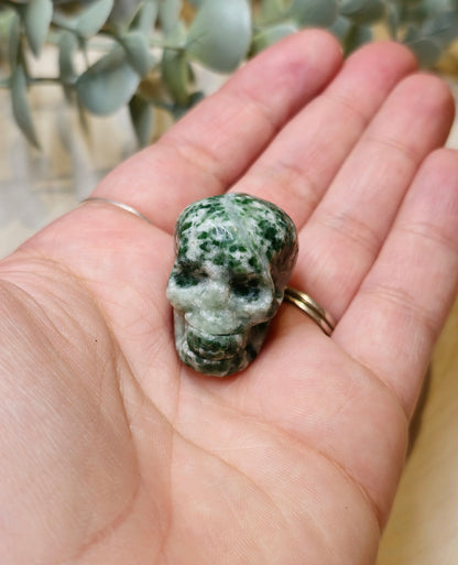 Crâne Jaspe Green dot