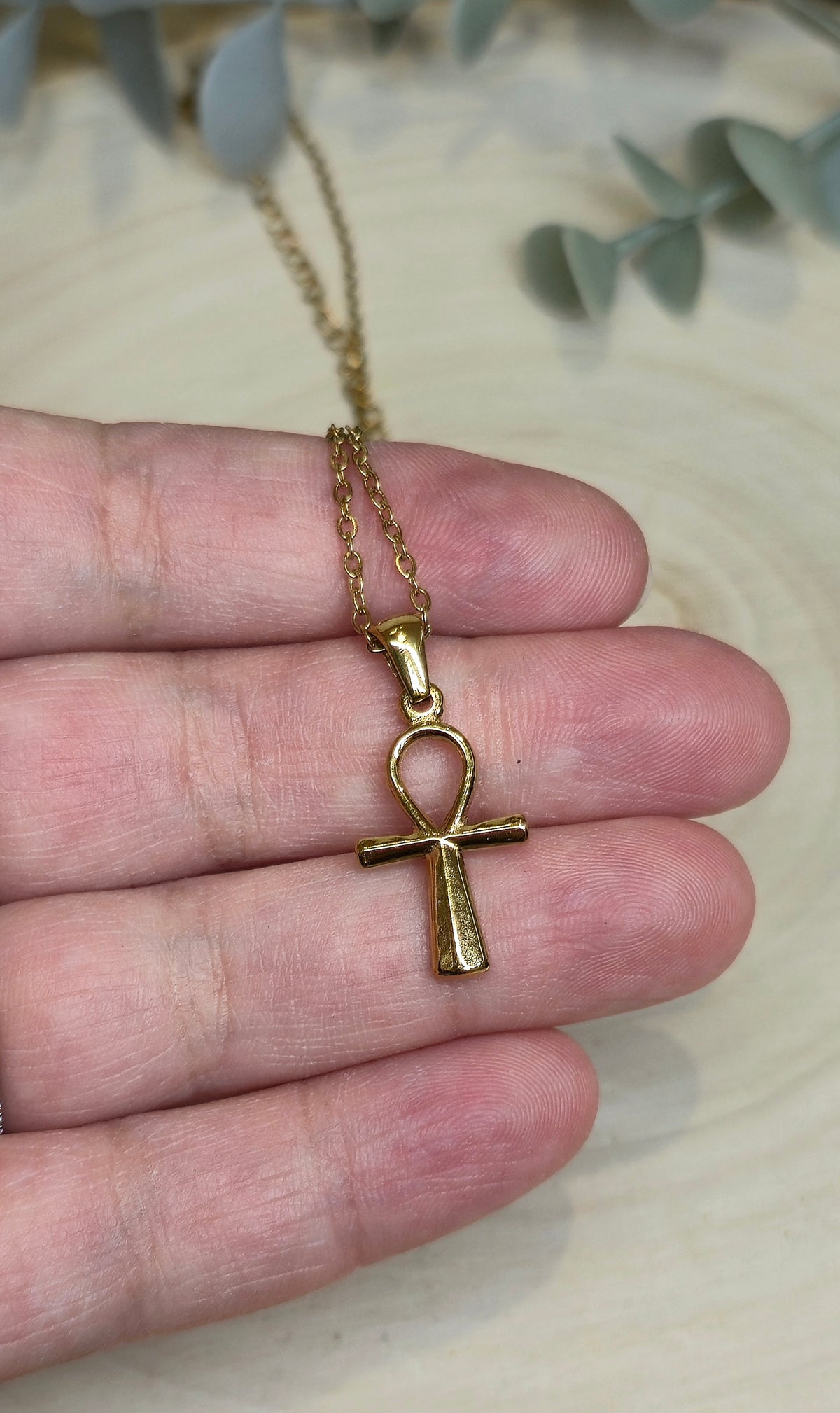 Collier Croix d'Anke gold