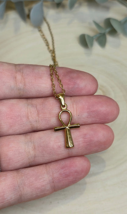 Collier Croix d'Anke gold