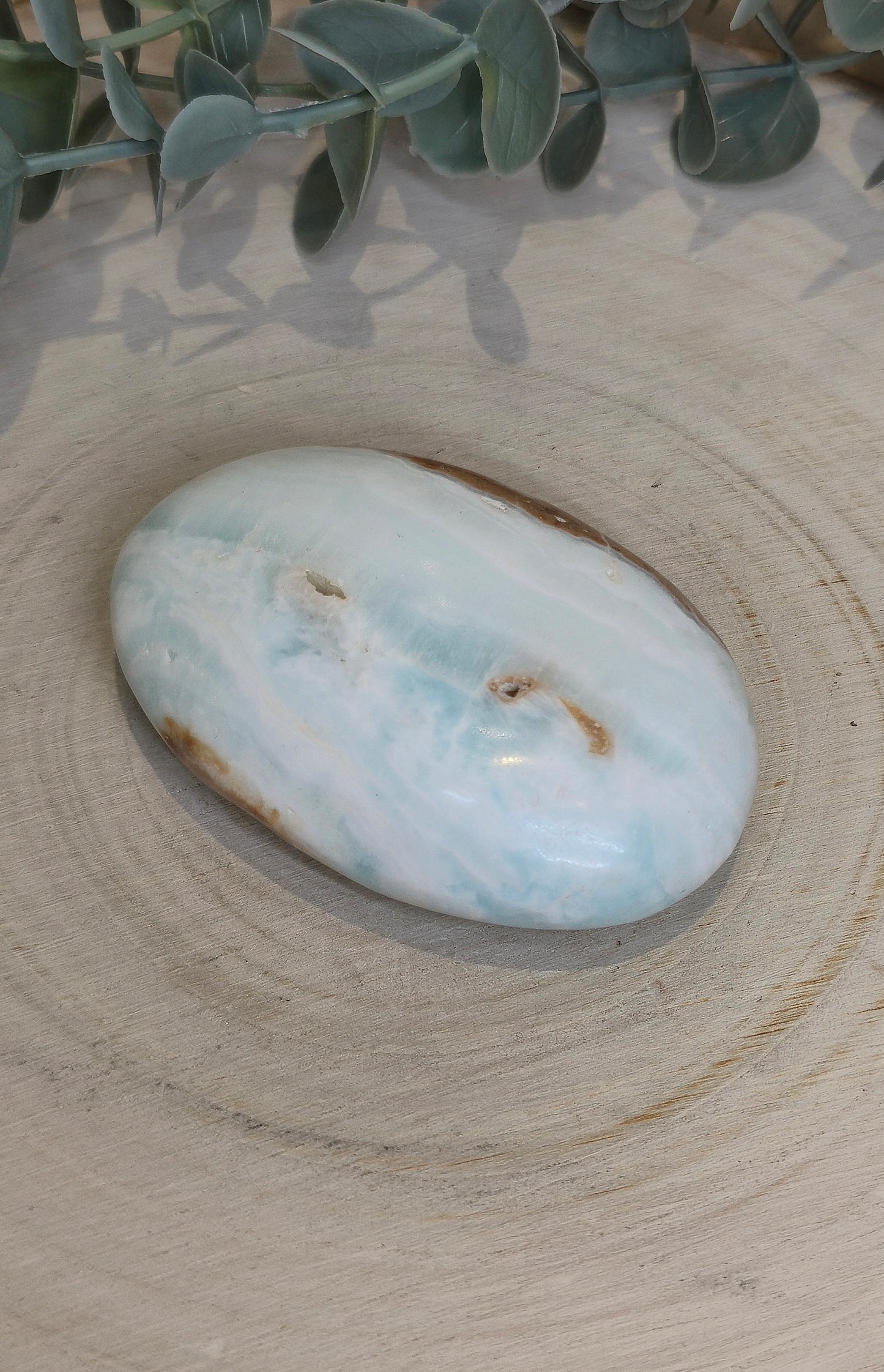 Pierre de paume en Calcite des caraïbes