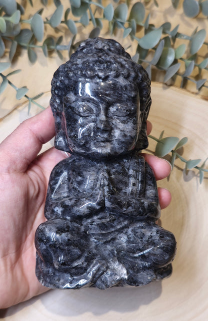 Bouddha en Larvikite 15cm