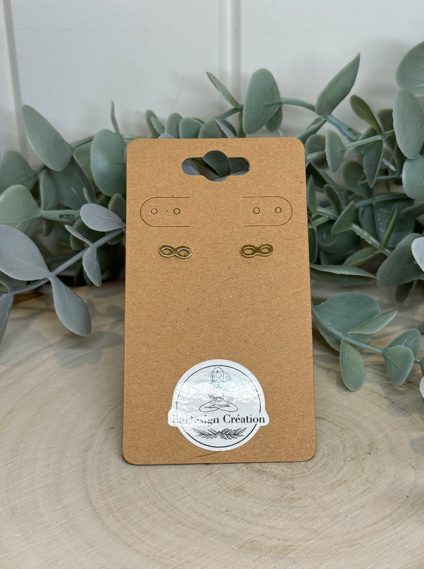 Boucles d’oreilles Infini gold