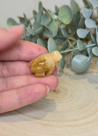 Tortue en Aventurine jaune