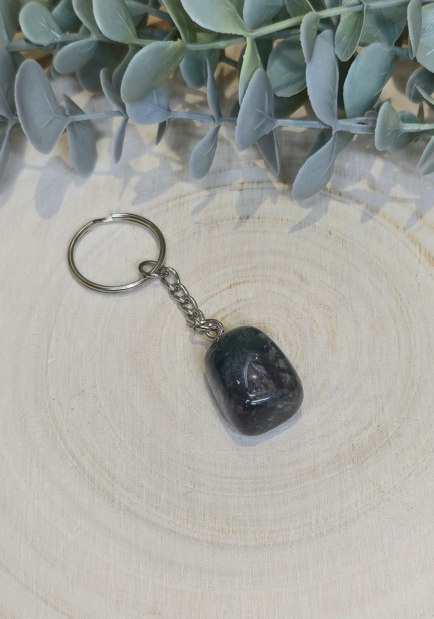 Porte-clé avec Pierre barattée