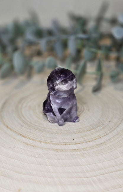 Chien en Améthyste