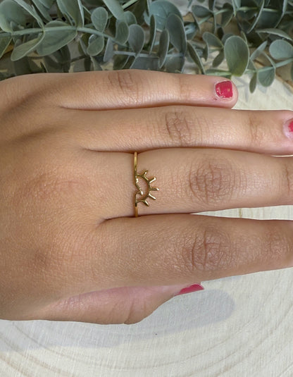 Bague Vague/Soleil gold