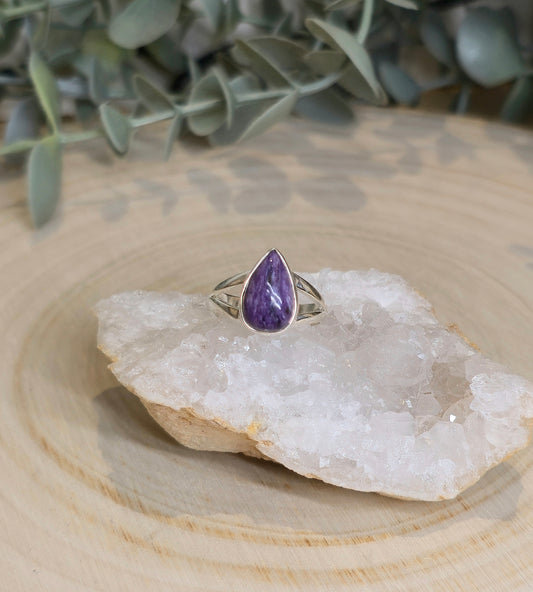 Bague Charoïte