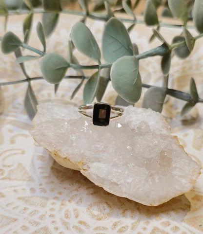 Bague Quartz fumé