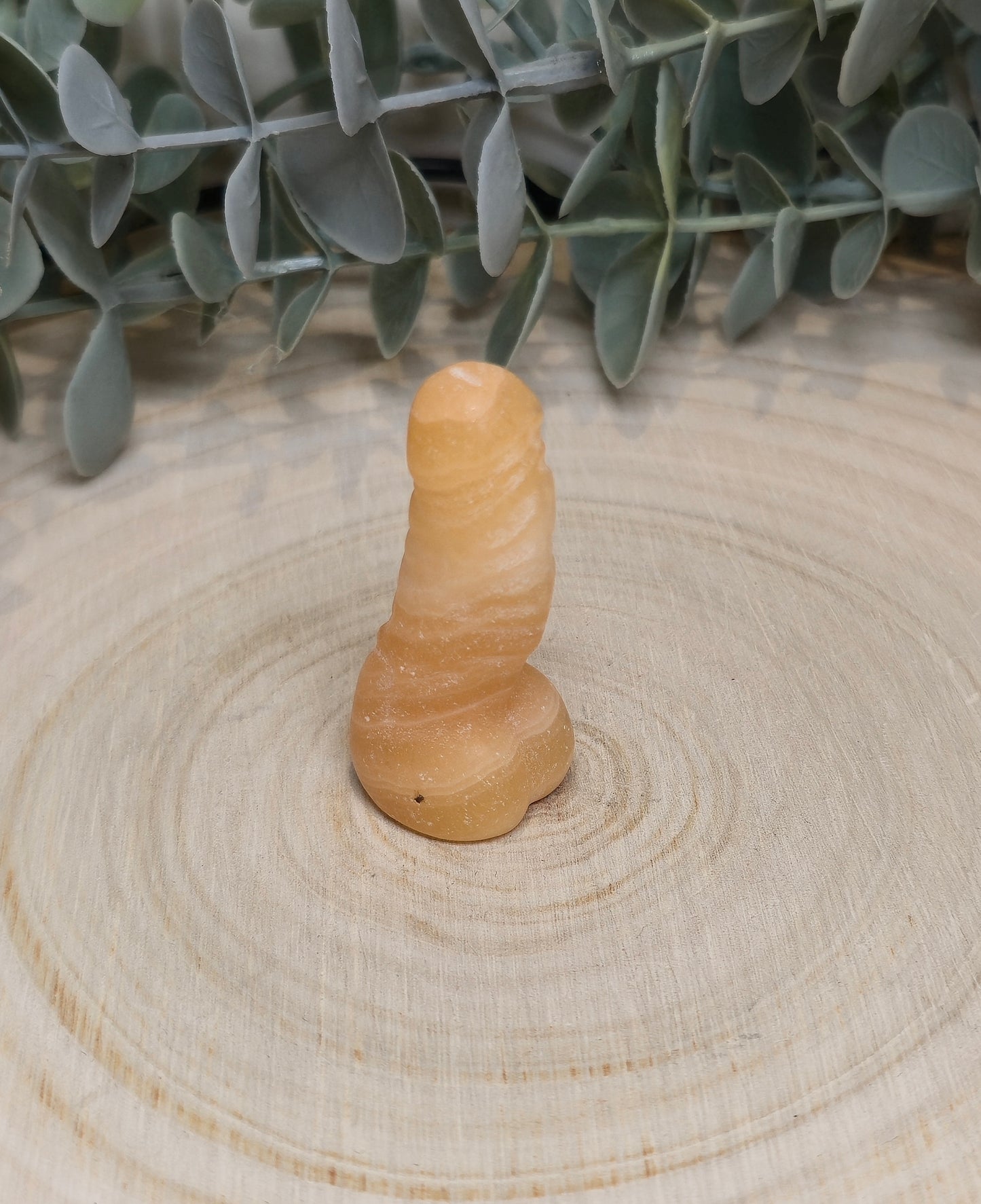 Pénis en Calcite jaune