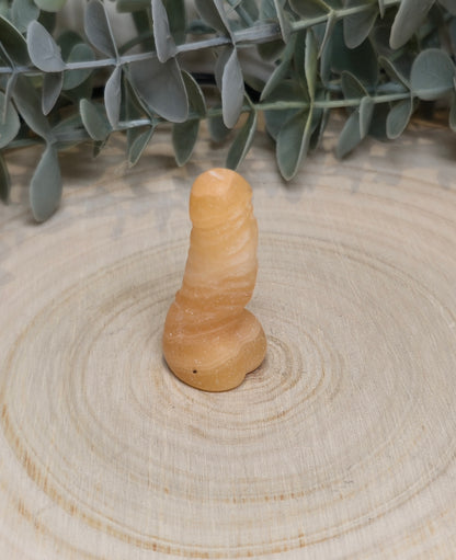Pénis en Calcite jaune