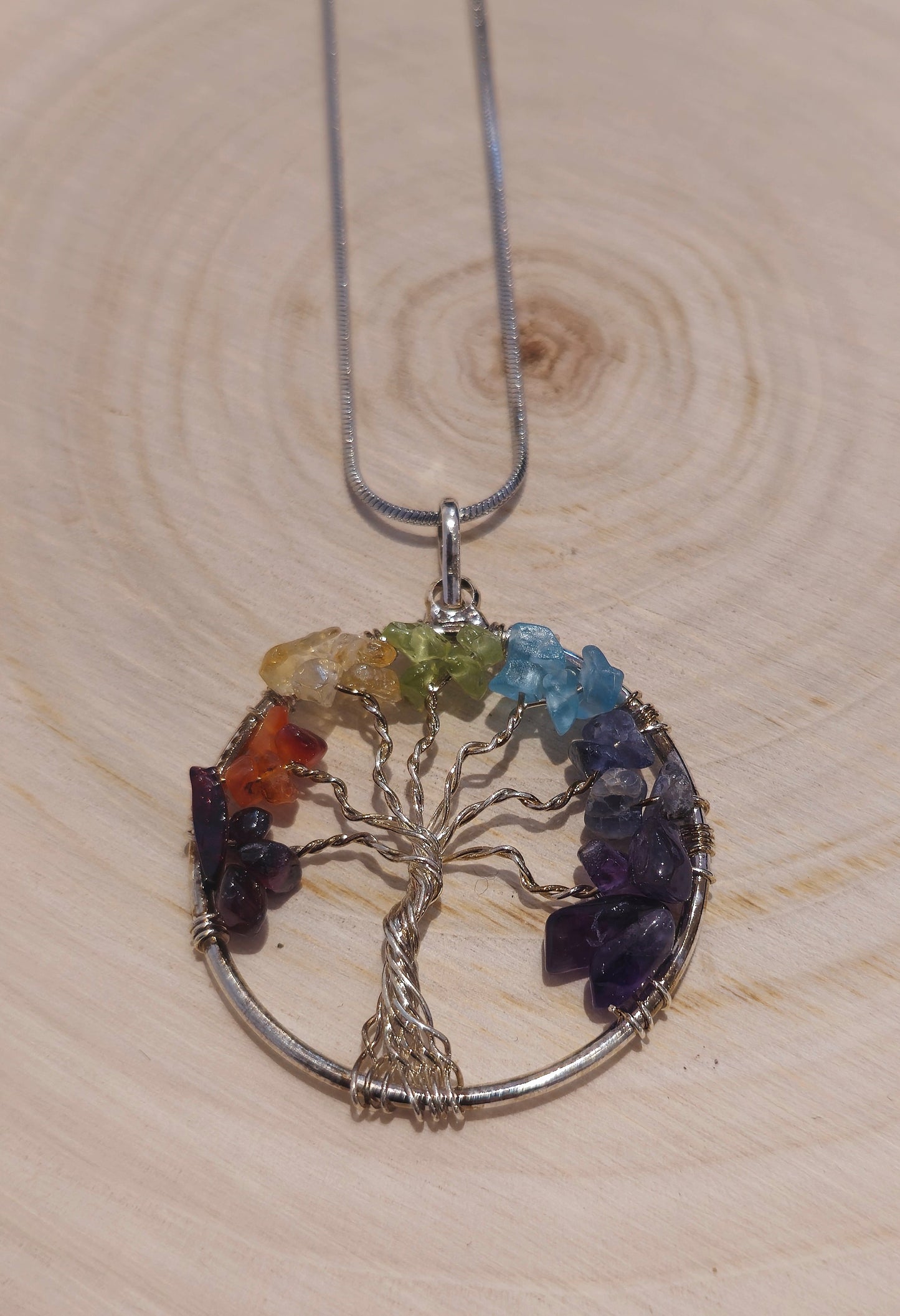 Collier Arbre de vie chakras