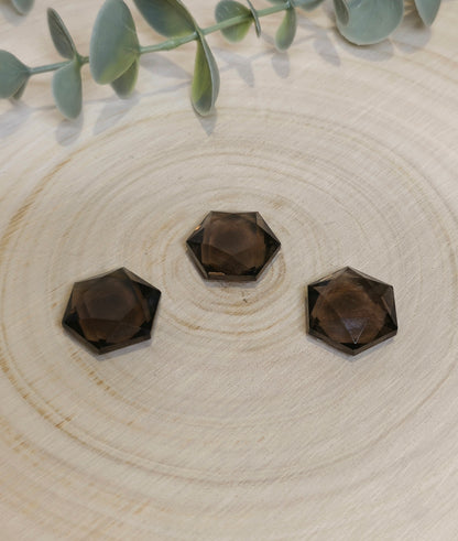 Étoile géométrique en Quartz fumé