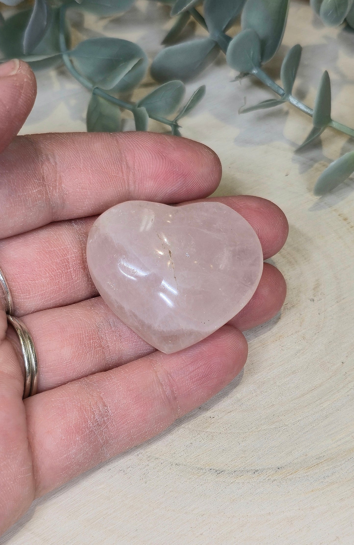 Coeur en Quartz rose