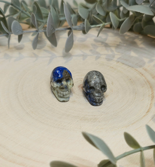 Mini Crâne en Lapis Lazuli