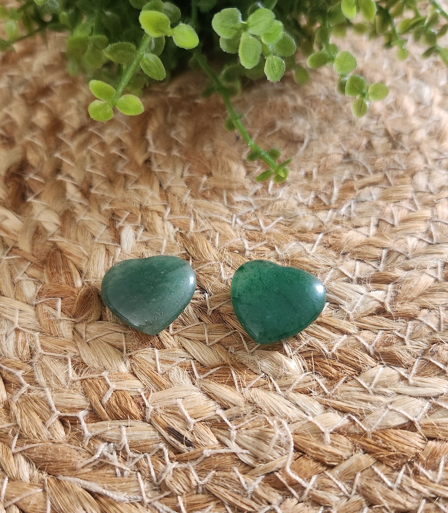 Coeur en Aventurine verte