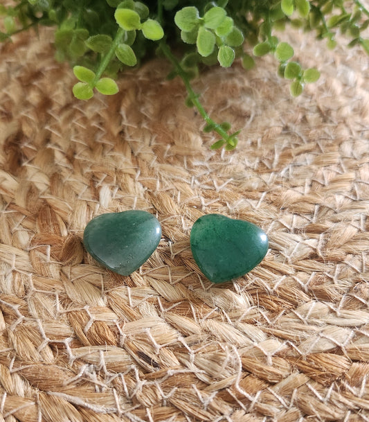 Coeur en Aventurine verte