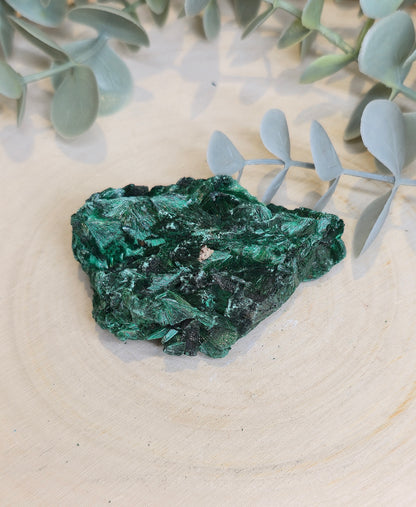 Malachite velour brute de l'Afrique