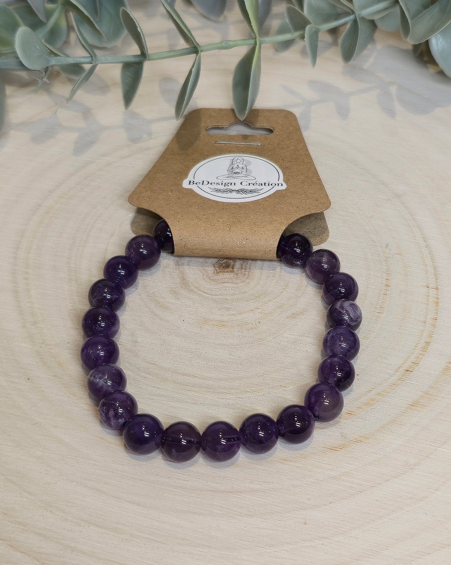 Bracelet Améthyste 8mm